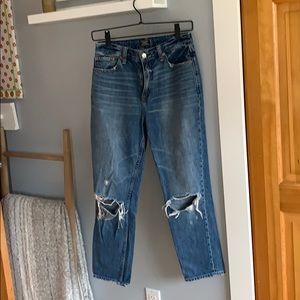a&f distressed annie girlfriend jean